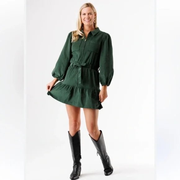 Smith & Quinn Dallas Dress - Vine Corduroy - Picture 2 of 6